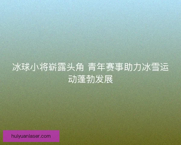 冰球小将崭露头角 青年赛事助力冰雪运动蓬勃发展